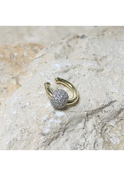 Yuvarlak Zirkon Toplu Earcuff modelleri