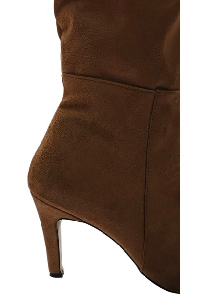 Carola Kadın Körüklü Çizme Süet Deri Ince Topuklu Çizme Topuk Boyu 5-9 indirimleri