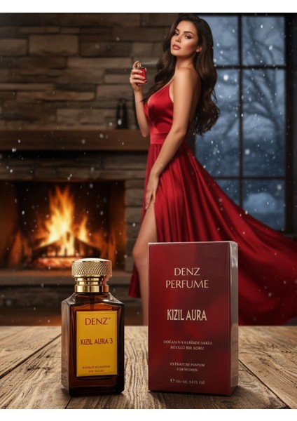 Kızıl Aura No 3 %40 Esans Oranı Extrait Kalite Baştan Çıkarıcılığın Sıvı Formu