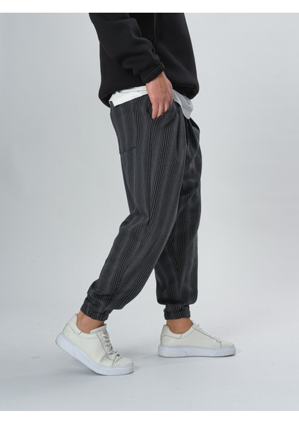 Ince Çizgili Pileli Erkek Yarım Şalvar COC2535 fırsatları
