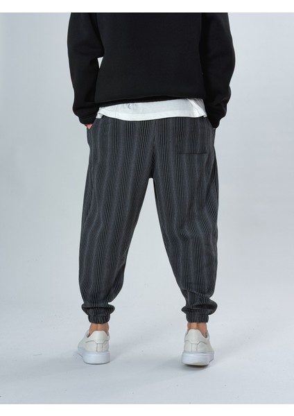 Ince Çizgili Pileli Erkek Yarım Şalvar COC2535 indirimleri