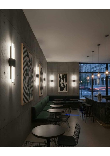 Pilli LED Duvar Apliği – Siyah Gövde – Beyaz Işık – Kablosuz Modern Aydınlatma fırsatları