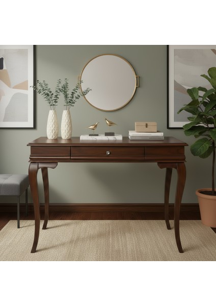 80 cm Masif Rustik Koyu Ceviz Dresuar