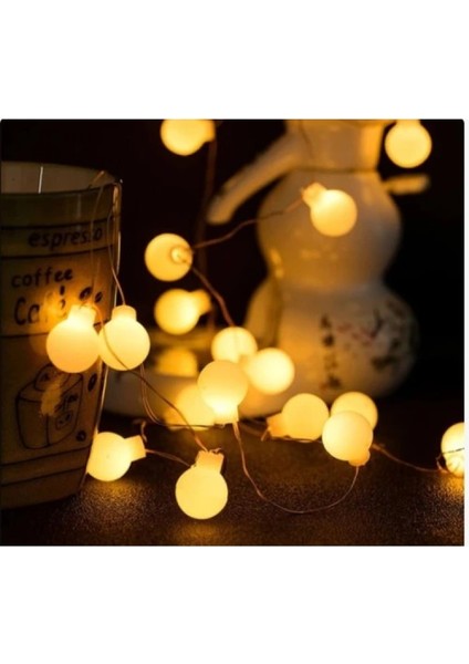 3m 20 LED Beyaz Top Gün Işığı Pilli 2 Kademeli fiyatları