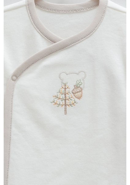 %100 Pamuk Forest 5li Hastane Çıkışı Seti 56-62 cm 1-3 Ay Gri CRML.GRI.ZE1947 fiyatları