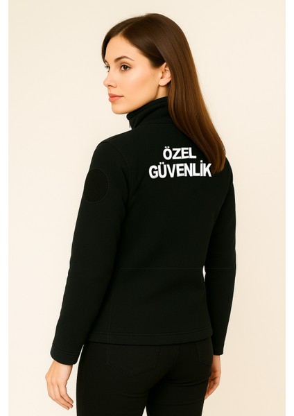 Kalın Kışlık Kadın Göğüsten Cepli Önden Yazılı Nakış Işlemeli Özel Güvenlik Poları modelleri