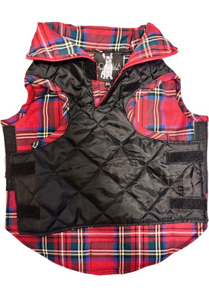 Novablaf Siyah-Iç Kapitone Şık Köpek Yelek