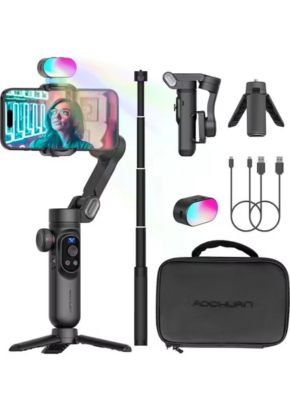 Smart x Pro Combo 3 Eksen Akıllı Telefon Gimbal Stabilizer (Ios & Android)