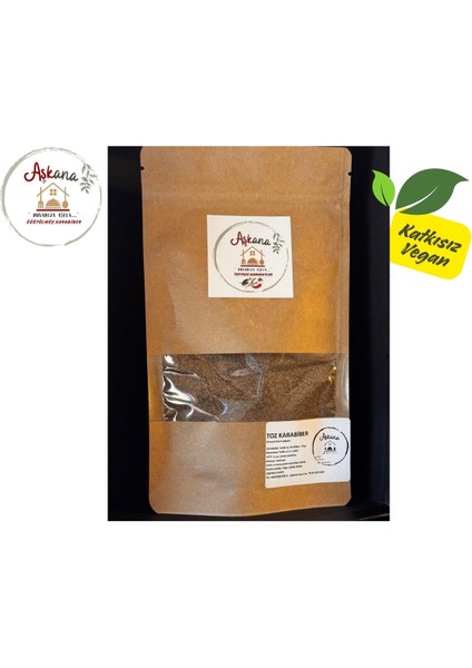 Karabiber Toz 75 gr ( 1.kalite - Taze Öğütülmüş, Katkısız, Doğal, Hakiki )
