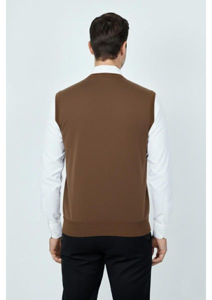 Erkek V Yaka Süveter Çelik Örgü Regular Kalıp BGL-ST04840 modelleri