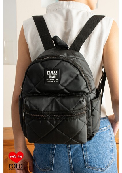 Orijinal Kadın Polo Collection Geniş Hacimli 4 Bölmeli Seyahat Okul Spor Günlük Comfort Sırt Çantası