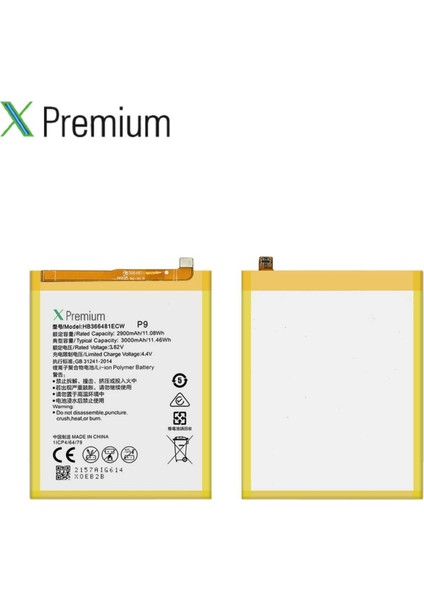 Xpremium Huawei P9 Uyumlu Batarya Pil Süper Yüksek Kalite HB366481ECW fırsatları