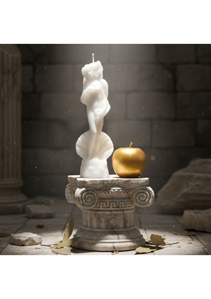 Özel Mitolojik Seri- Beyaz Afrodit Kokulu Soya Mumu