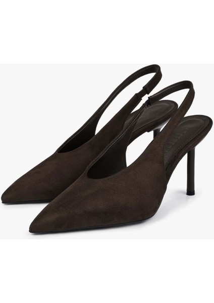 Kadın Vetra Kahve Süet Stiletto