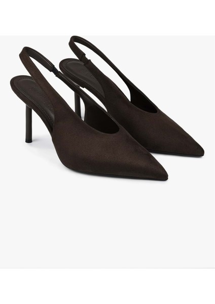 Kadın Vetra Kahve Süet Stiletto modelleri