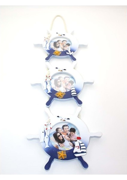 Ahşap Marin 3'lü Çerceve