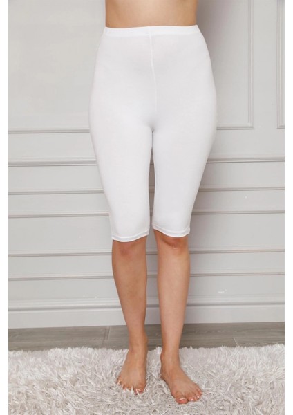 - Penye Likralı Diz Üstü Tayt Beyaz fiyatları