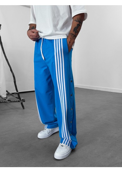 Şeritli Mavi Erkek Baggy Pantolon COC1061 fiyatları