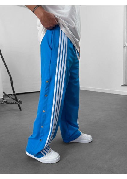 Şeritli Mavi Erkek Baggy Pantolon COC1061 fırsatları
