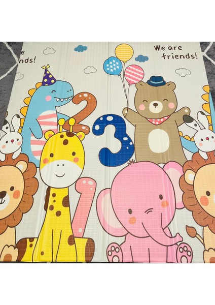 We Are Friends - Katlanabilir - Extra Large - Çift Yönlü - Oyun Halısı ve Matı 150X180X1 (Taşıma Çantası Hediyeli) modelleri