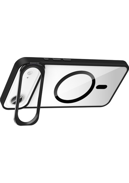 Apple iPhone 17 Air Kılıf Standlı ve Kamera Lens Hediyeli M-Safe Şarj Özellikli Zore Etro Kapak fiyatları