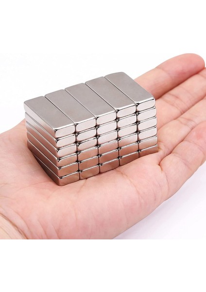 2 Adet Neodyum Mıknatıs Boy: 30MM En: 10MM Kalınlık: 5mm [30X10X5] Ndfeb Güçlü Mıknatıs modelleri
