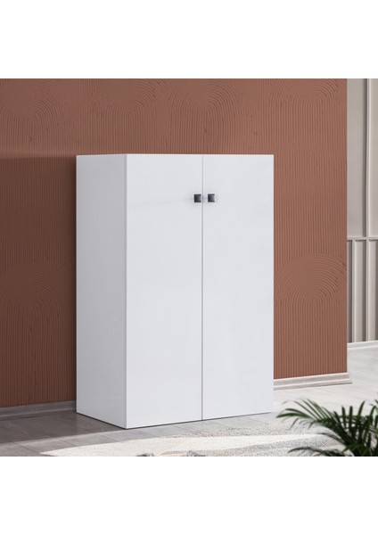 White 2 Kapaklı Dolap