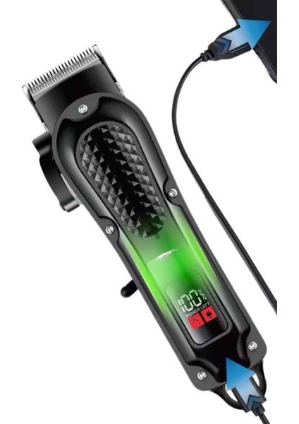 Dijital Profesyonel Kablosuz Saç Sakal Tıraş Makinası Sessiz Paslanmaz Çelik - MCT3635-4357 modelleri