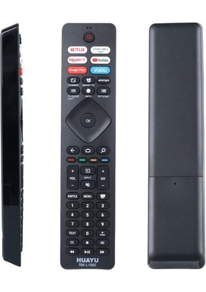 Huayu RM-L1880 Netflix-Prime Video-Rakuten Tv-Google Play-Vudu-Youtube Tuşlu LED Tv Kumanda