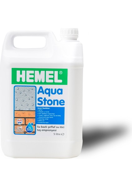 Aqua Stone Su Bazlı Doğal Taş Koruyucu Emprenye Şeffaf 5 Lt