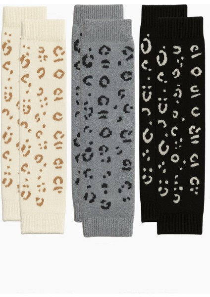 3 Adet Basic Pamuk Içerikli Desenli Tozluk