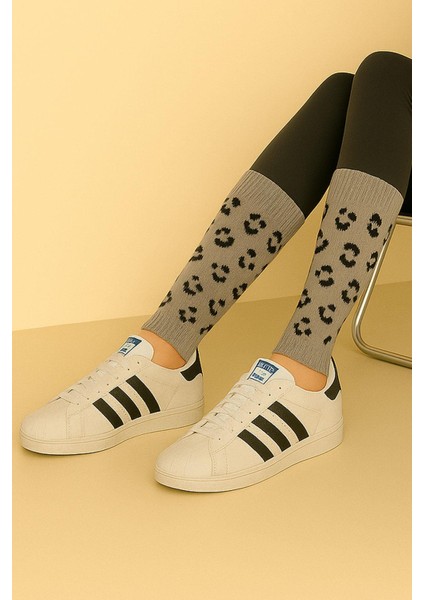 3 Adet Basic Pamuk Içerikli Desenli Tozluk