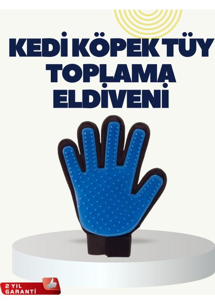 Yumuşak Silikonlu Kedi ve Köpek Tüy Toplama Eldiveni – Masaj Etkili Tüy Dökü - MCT5707-3473