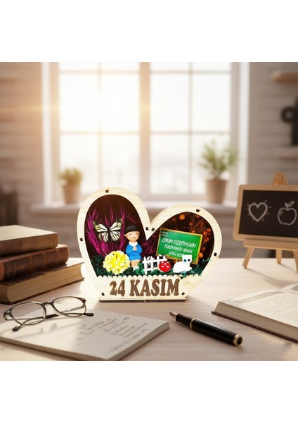 Kalp Saksı Teraryum - Öğretmenler Günü Hediyesi modelleri