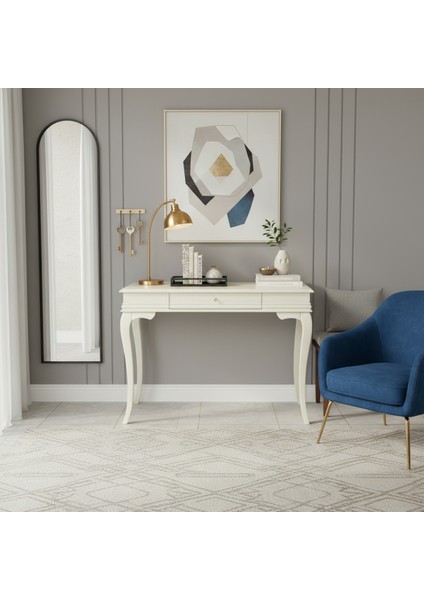 120 cm Masif Rustik Krem Dresuar