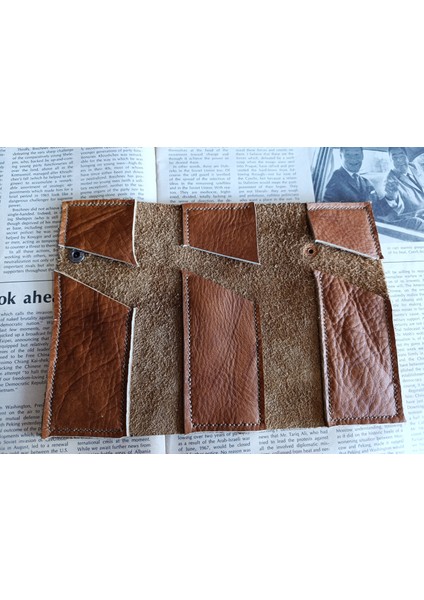 Gerçek Deri Tamamen El Emeği Özel Kalemleriniz Için Kalemlik Kalemkutu (8*18CM ) NLU34 indirimleri