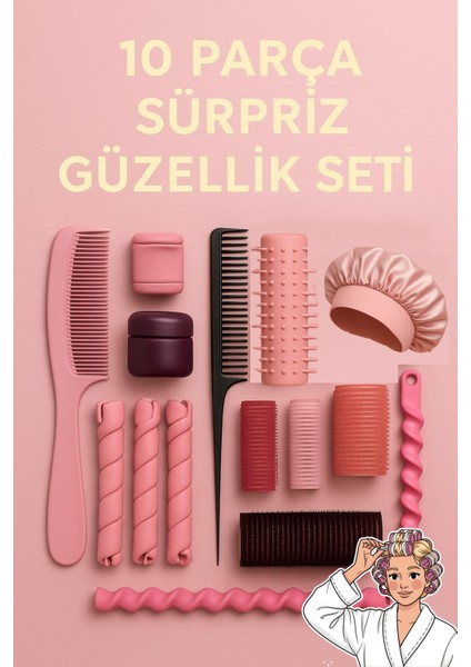 Kadınlara Özel 10 Farklı Ürün Süpriz Paket / Saç Bakım Paketi - Advent Calendar