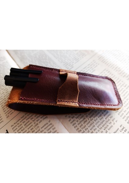 Hakiki Deri El Emeği Özel Kalemleriniz Için Kalemlik Kalem Kutu 27 x 6 cm NLU45 fiyatları