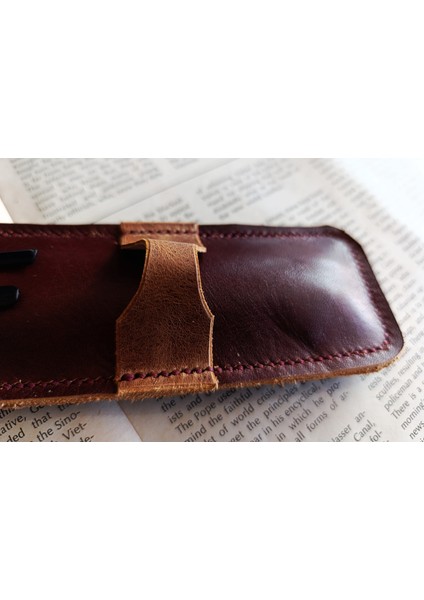 Hakiki Deri El Emeği Özel Kalemleriniz Için Kalemlik Kalem Kutu 27 x 6 cm NLU45 fırsatları