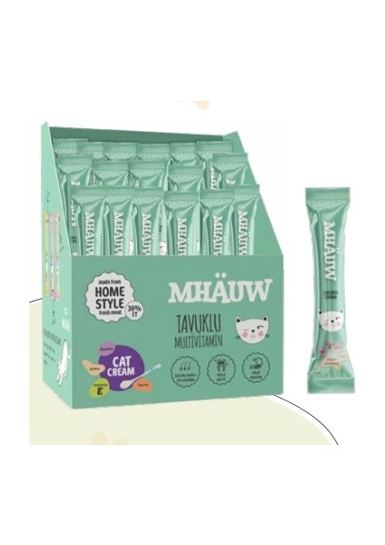Multi Vitamin Tavuklu Kedi Kreması 10 Lu Paket.