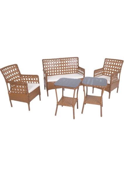 Ütopya Ufak Balkon Takımı (2+1+1+2 Sehpa)