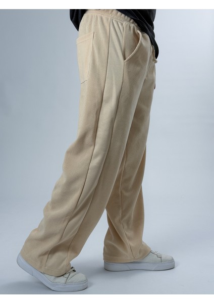 Oversize Bej Erkek Baggy Pantolon COC2546 indirimleri