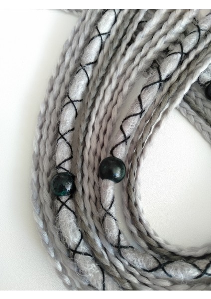 Ikili Gri Renkli Rasta Örgü Saç Tokası fiyatları