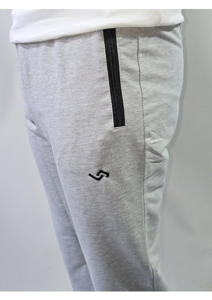 Erkek Pamuklu Slim Fit Düz Paça Eşofman Altı modelleri