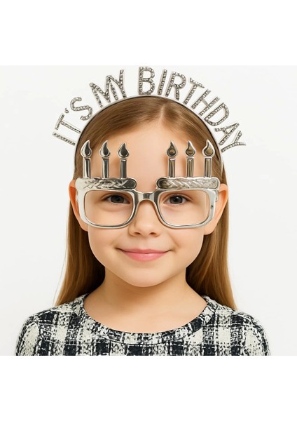 Bfs It&amp;#39;smybirthdayyazılıtaçvemumşekilligözlüksetigümüşrenk modelleri