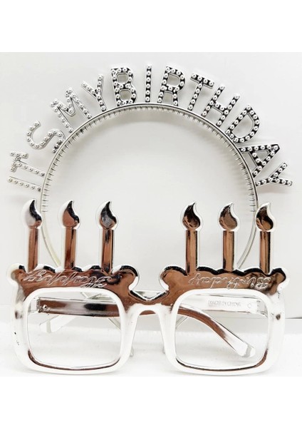 Bfs It&amp;#39;smybirthdayyazılıtaçvemumşekilligözlüksetigümüşrenk fırsatları