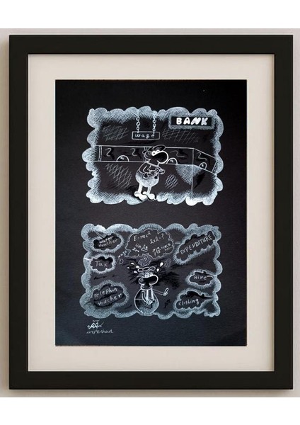 Mohammed Wepenhen 29X21CM Orijinal Karikatür Tablo