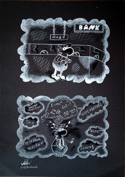 Mohammed Wepenhen 29X21CM Orijinal Karikatür Tablo modelleri