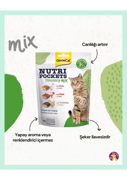 Nutri Pockets Country Mix Multivitaminli Kedi Ödül Maması 150 gr modelleri
