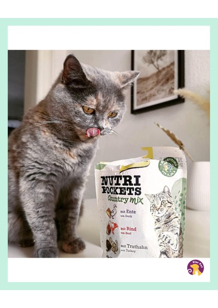 Nutri Pockets Country Mix Multivitaminli Kedi Ödül Maması 150 gr fırsatları